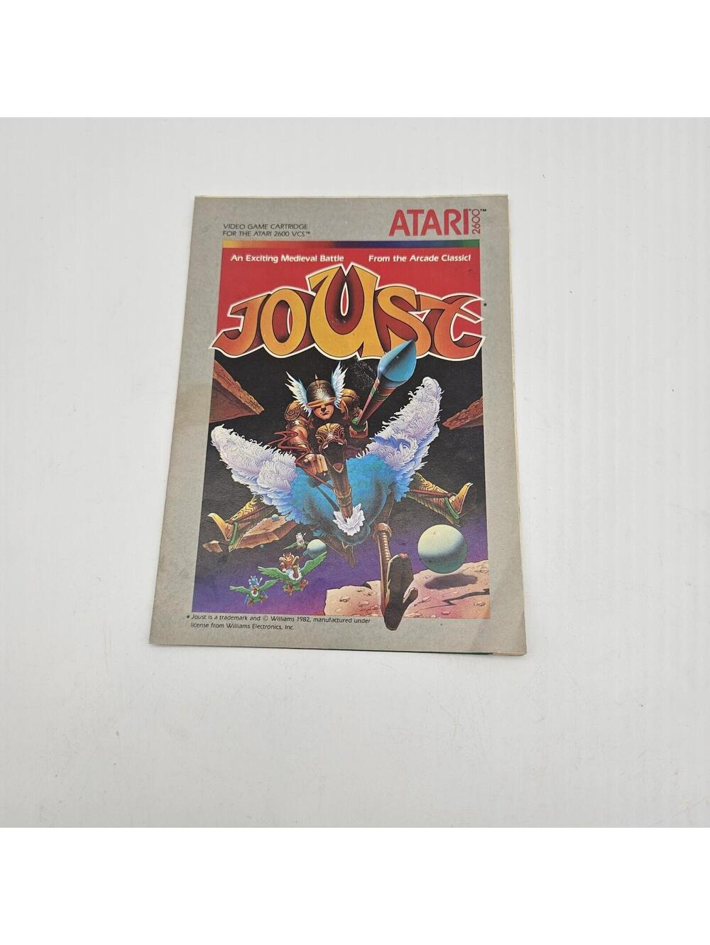 Atari 2600 Joust Game Pamphlet Only